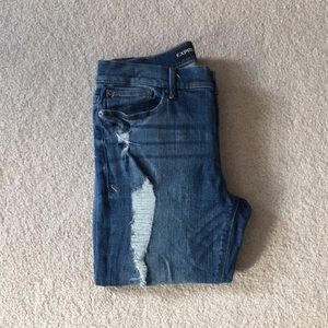 Express distressed jeans Jeggings mid rise